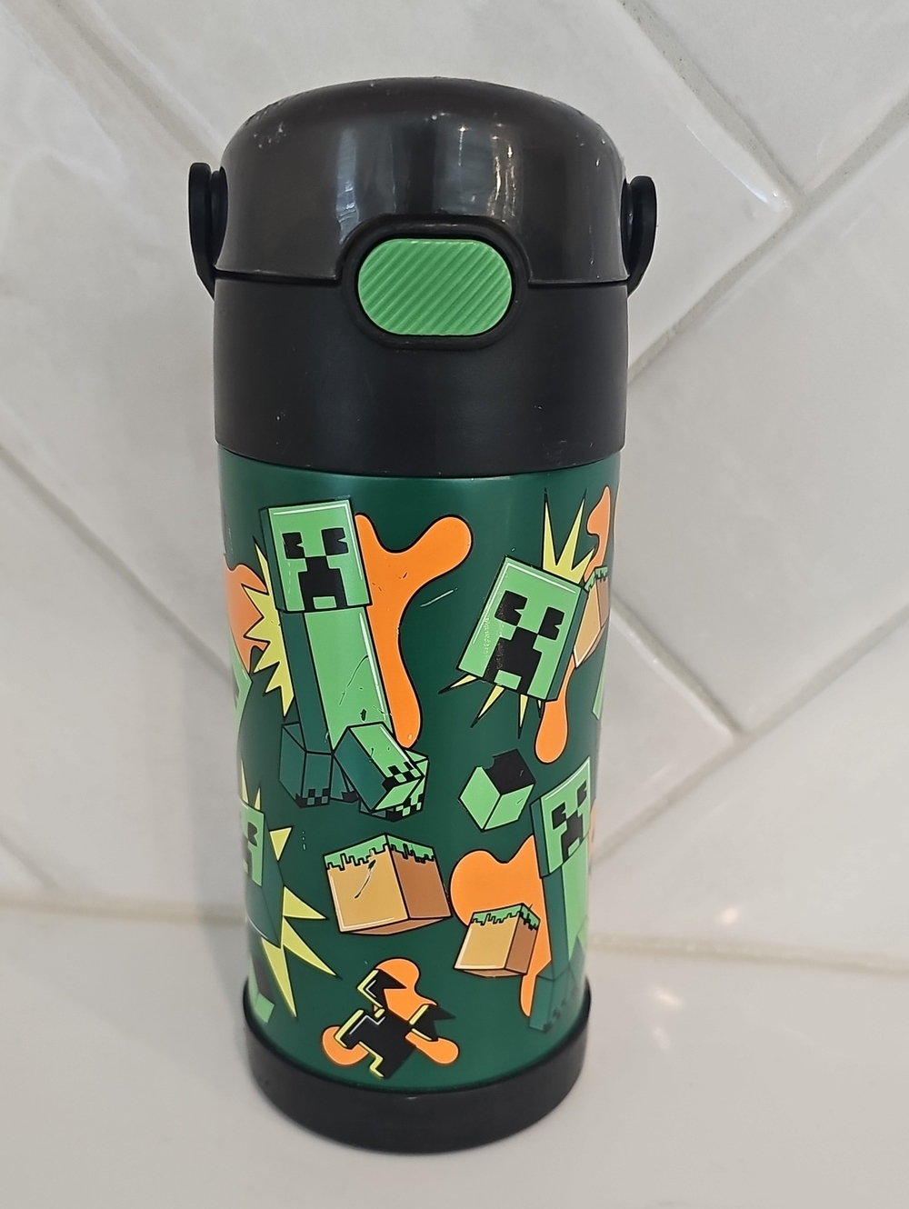 Thermos Minecraft Water Bottle